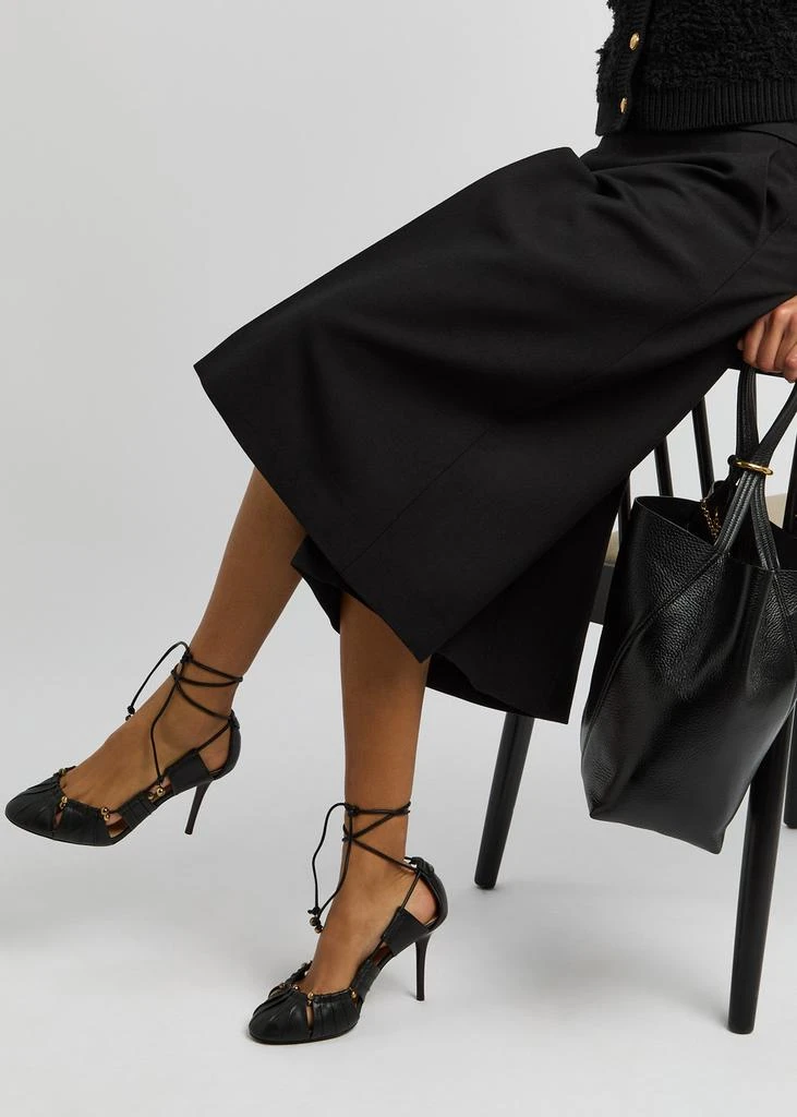 Chloé Luna 100 cut-out leather pumps 5