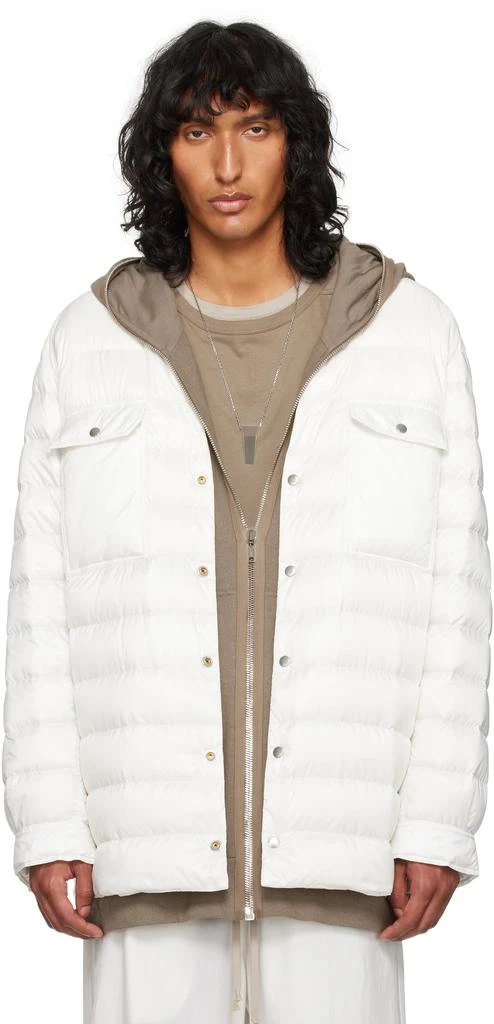 Rick Owens Moncler + Rick Owens Off-White Outershirt Jacket 1