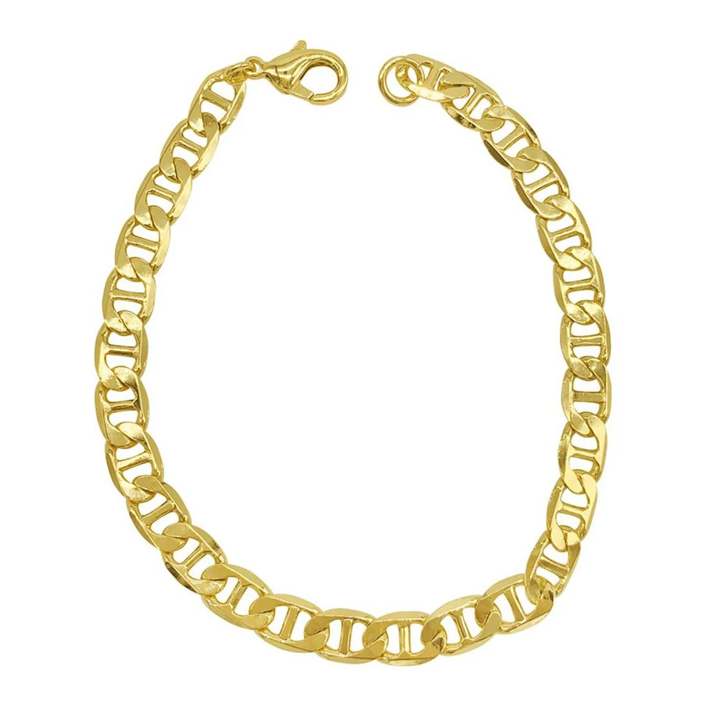 Adornia 7mm Mariner Chain Bracelet gold 9" 1