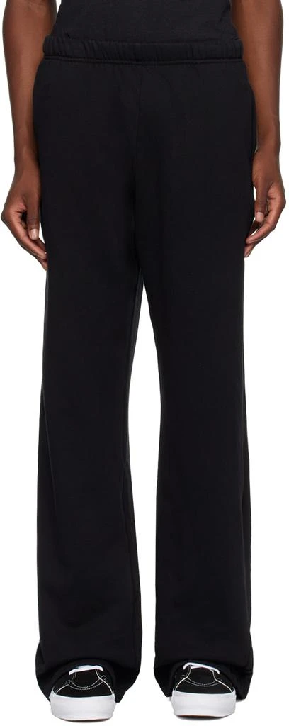 Les Tien Black Heavyweight Puddle Sweatpants 1