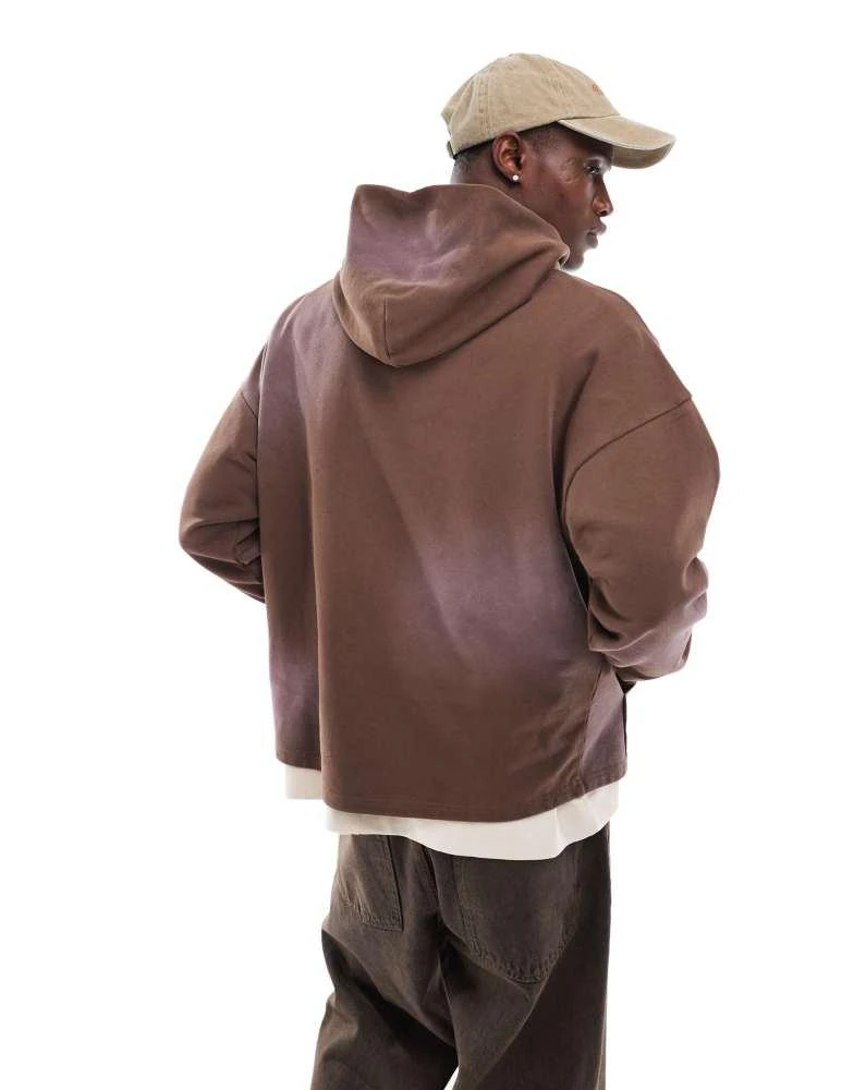 PacSun Pacsun palisades slogan hoodie in brown 3