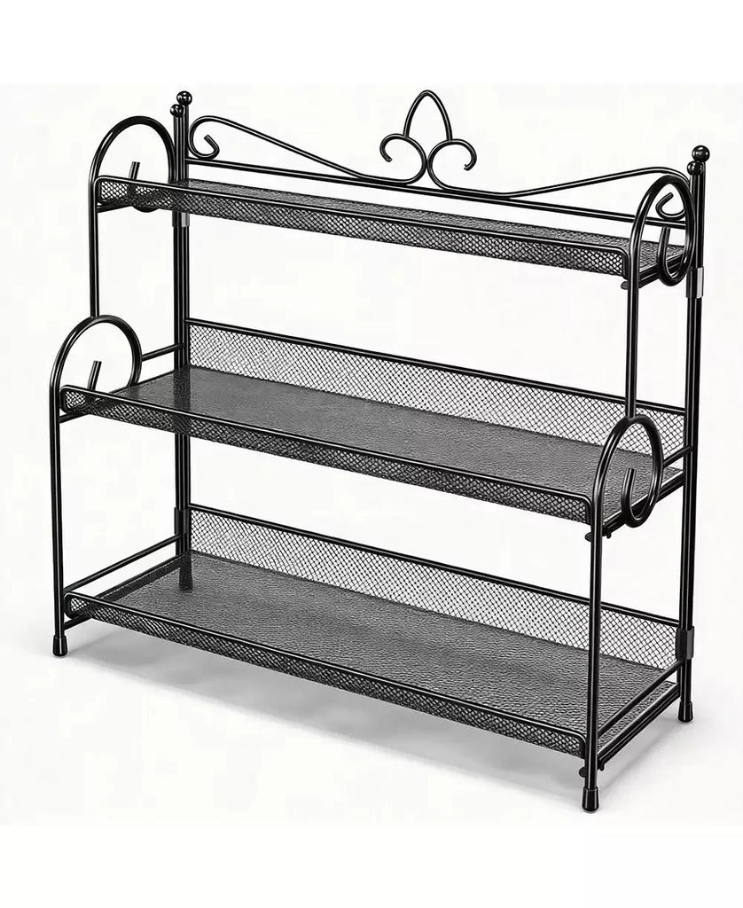 YIGII 3-Tier Foldable Organizer for Kitchen 
Bathroom