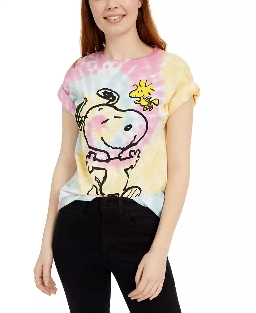 Peanuts Juniors' Snoopy Woodstock Printed Graphic T-Shirt 1