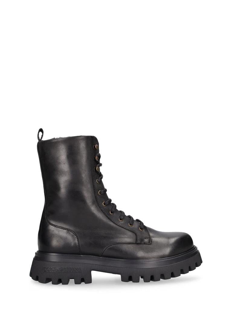 Dolce & Gabbana Leather Combat Boots 1