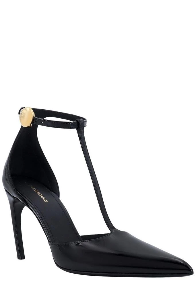 Salvatore Ferragamo Ferragamo T-Strap Pointed-Toe Pumps 2