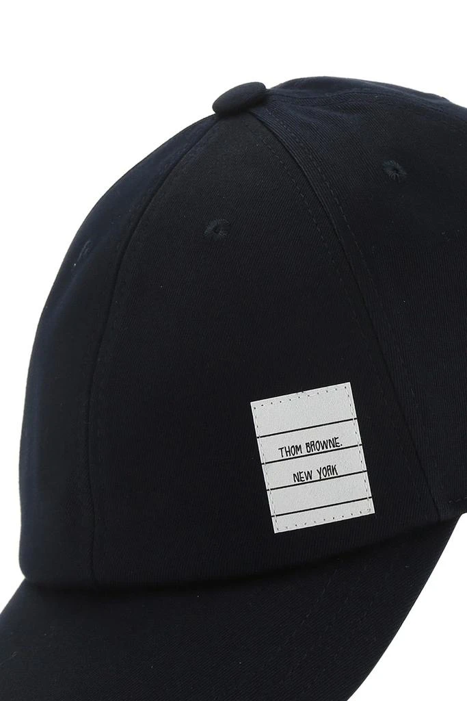 Thom Browne Midnight blue cotton baseball cap 3