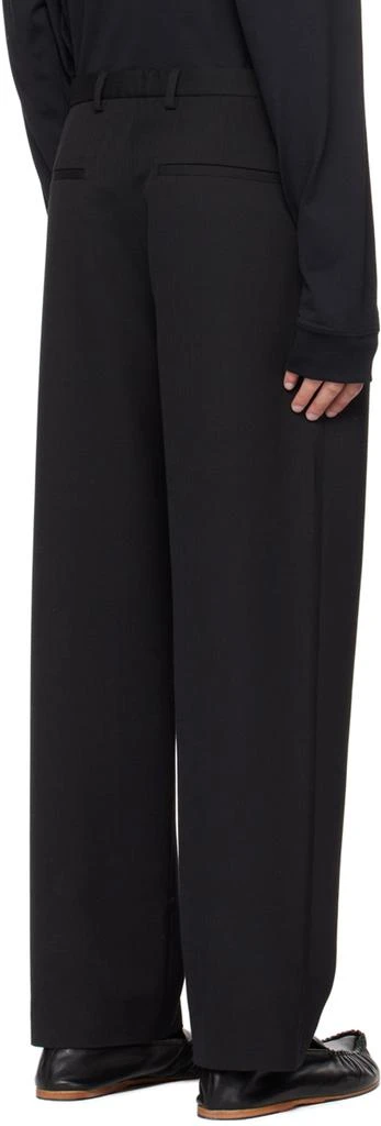 Acne Studios Black Regular-Fit Trousers 3
