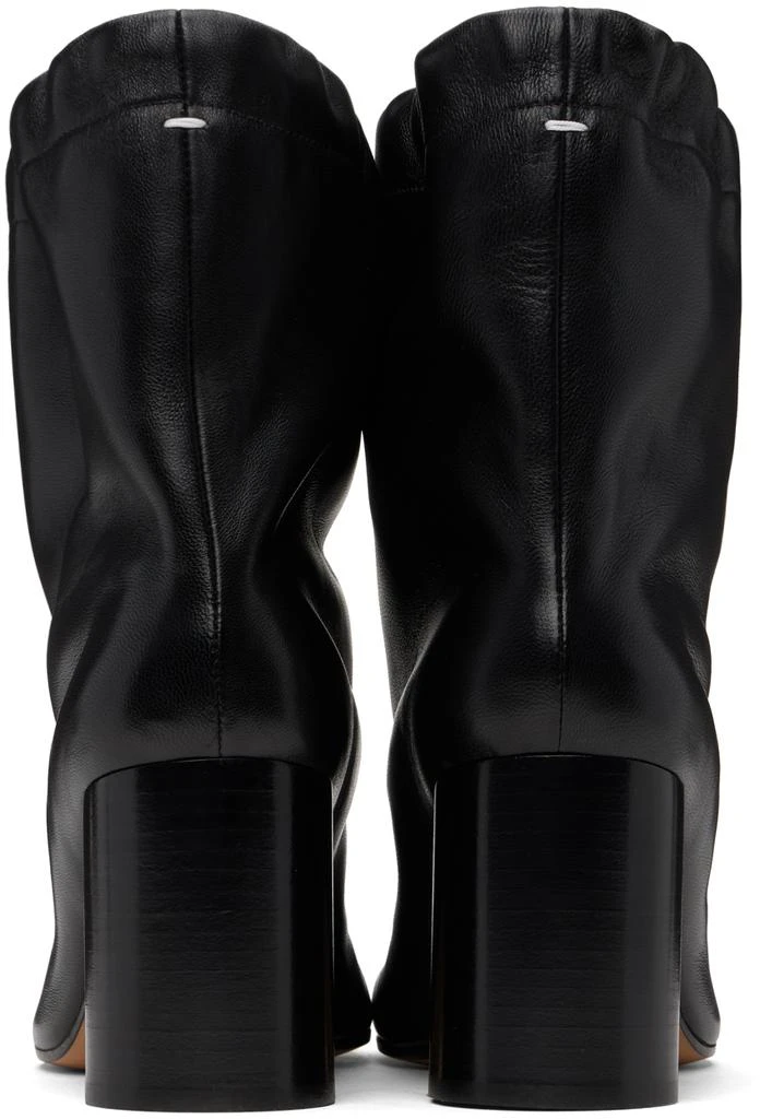 MAISON MARGIELA Black Tabi Drawstring Ankle Boots 2