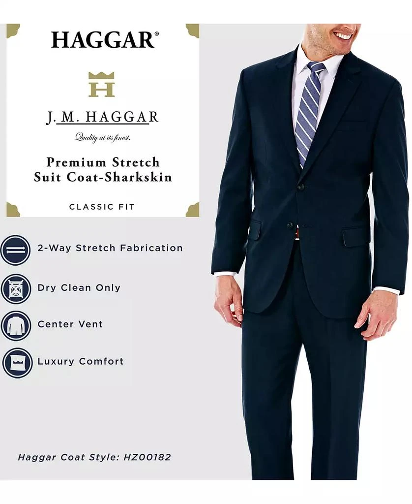 Haggar JMH Men's Premium Stretch Classic Fit Suit Jacket 3