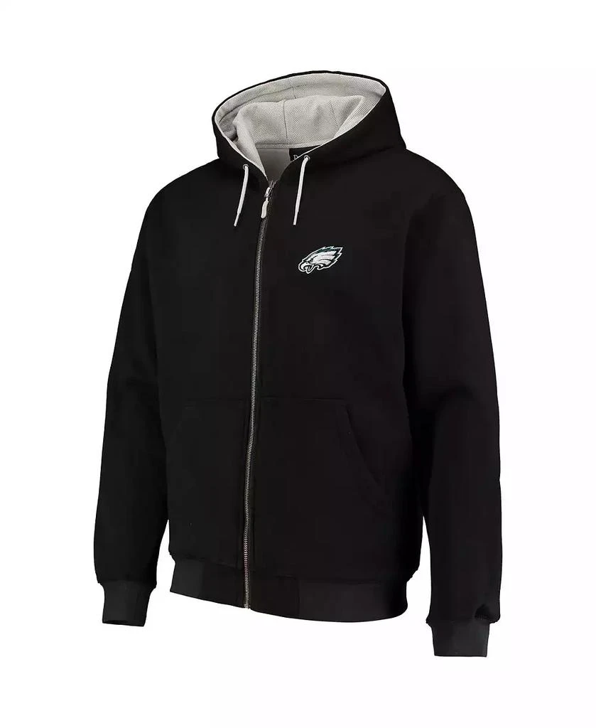Dunbrooke Men's Black Philadelphia Eagles Craftsman Thermal-Lined Full-Zip Hoodie 4