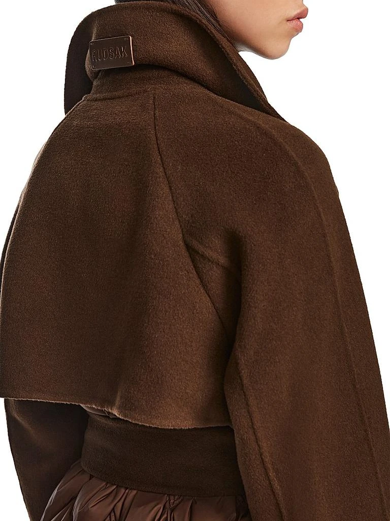 RUDSAK Zoe Quilted Double-Breasted Trench Coat 7