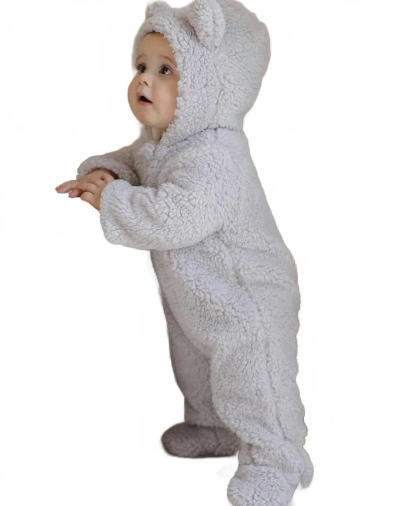 Quincy Mae Kid
s Bear Jumpsuit In Frost 2