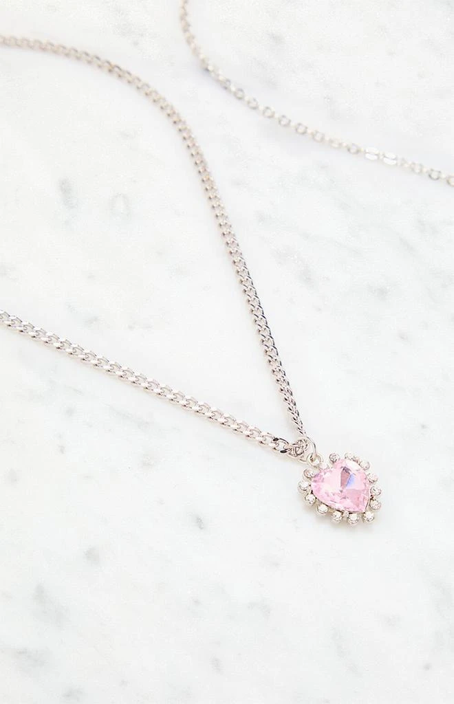 LA Hearts Cross Heart Layered Necklace 4