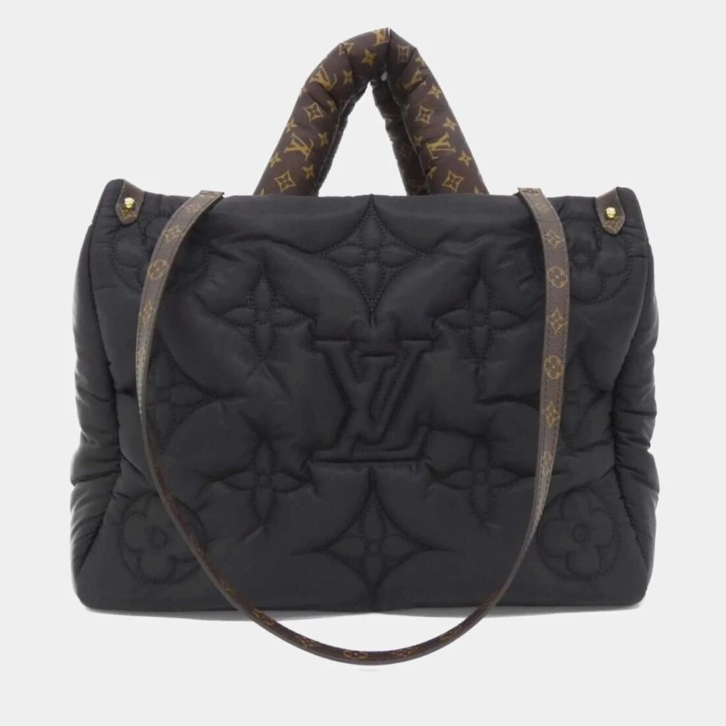 Louis Vuitton Louis Vuitton Black Nylon Monogram Pillow OnTheGo MM Handbag 1