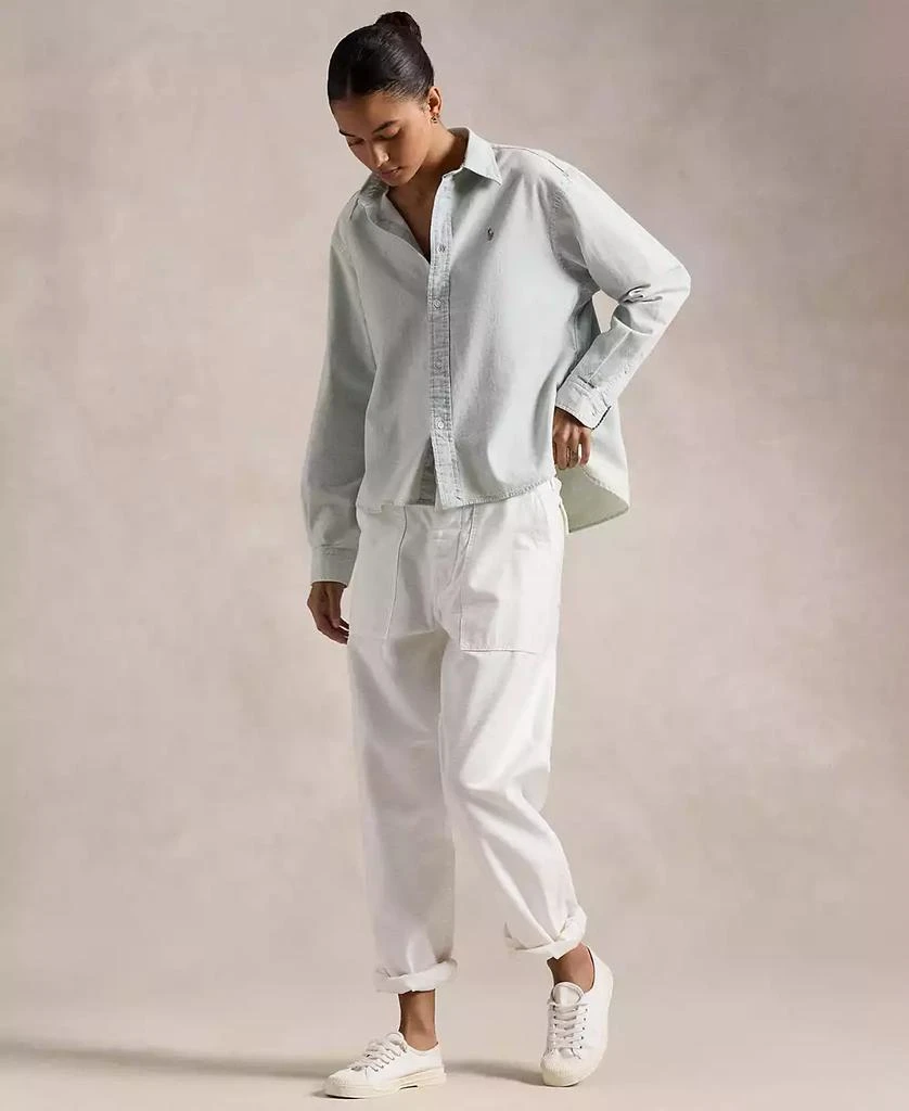 Ralph Lauren Women's Cropped Boxy Chambray Shirt 5