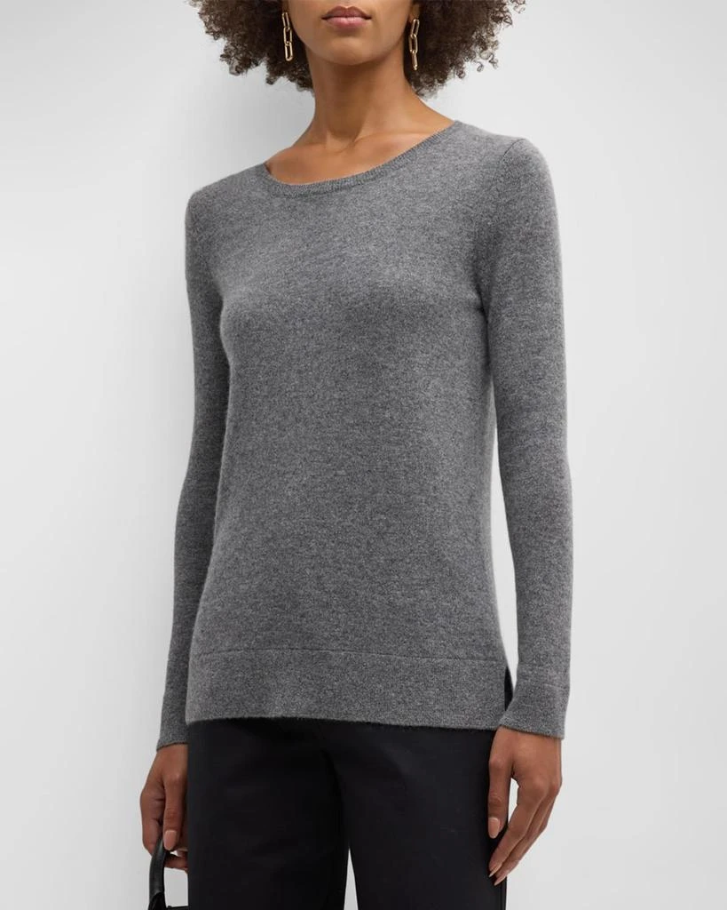 Neiman Marcus Cashmere Basic Crewneck Top 4