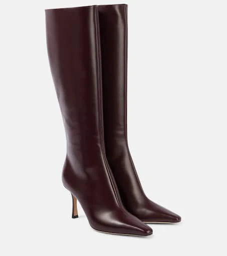 Jimmy Choo Agathe 85 leather knee-high boots 1