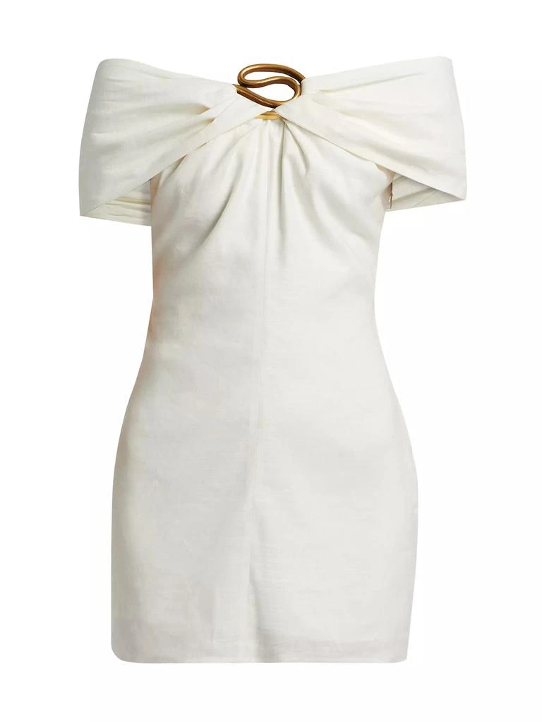 Cult Gaia Sawyer Linen-Blend Minidress 1