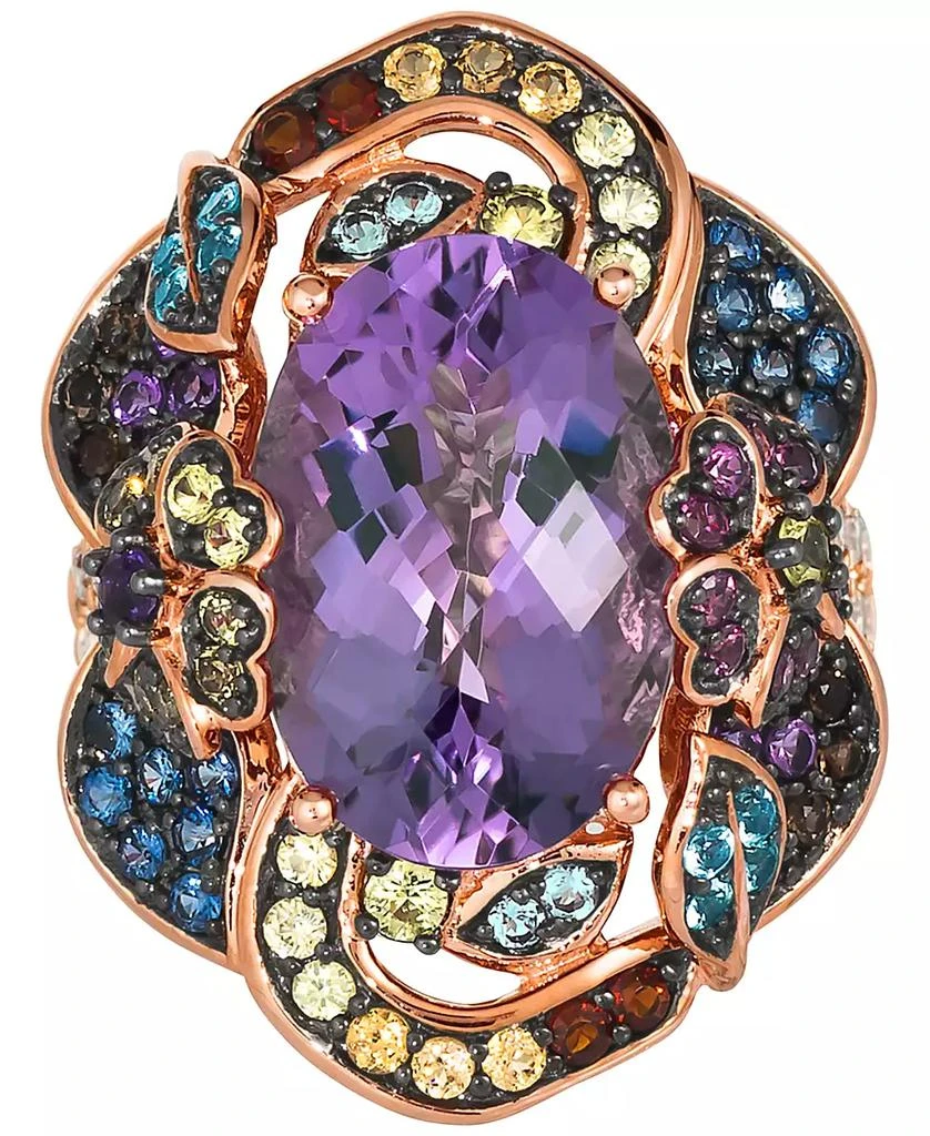 Le Vian Crazy Collection® Multi-Gemstone (7-7/8 ct. t.w.) & Nude Diamond (3/8 ct. t.w.) Statement Ring in 14k Rose Gold 2