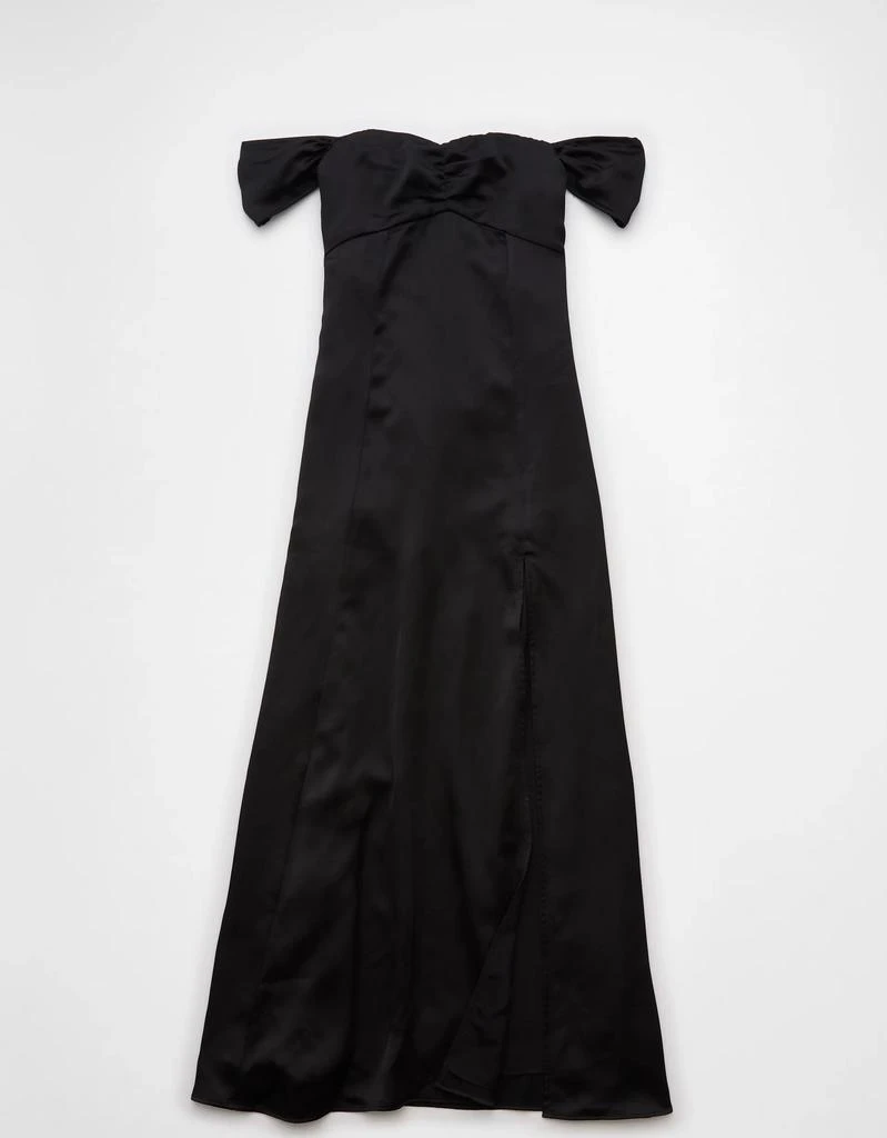AE AE Satin Sweetheart Off-The-Shoulder Maxi Dress 4