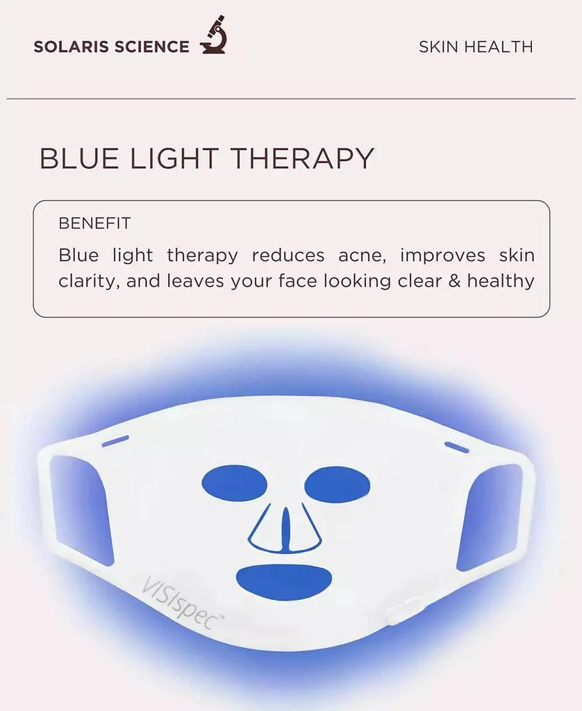 Solaris Laboratories NY LED Light Therapy Silicone Face and Neck Mask Set 6