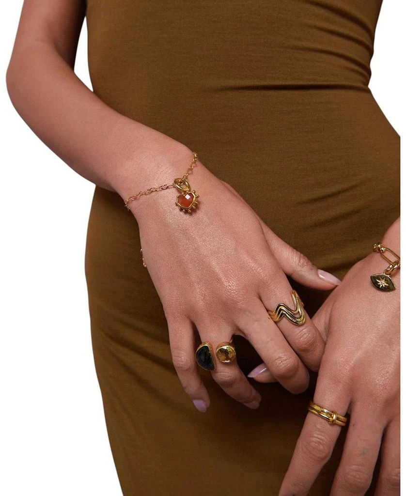 Ottoman Hands Onyx Heart Charm 2