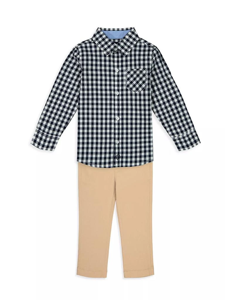 Andy & Evan Boy's Gingham Button-Up Shirt 2