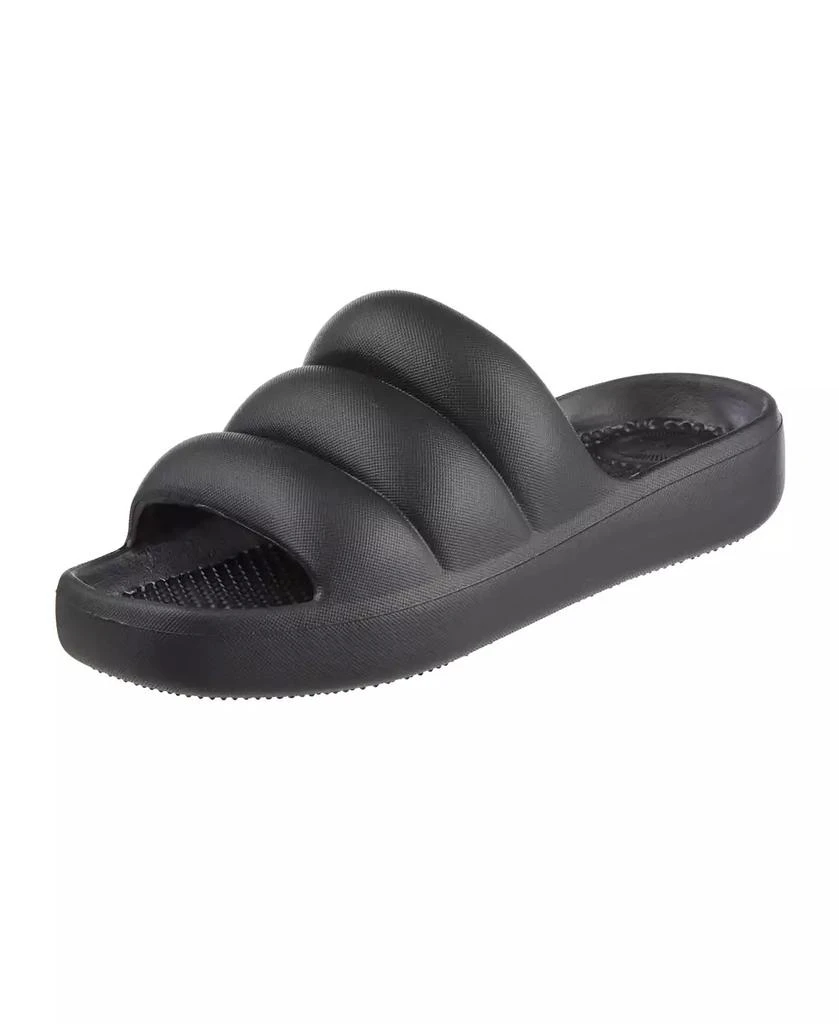 Totes Women's Molded Puffy Slide with Everywear 6