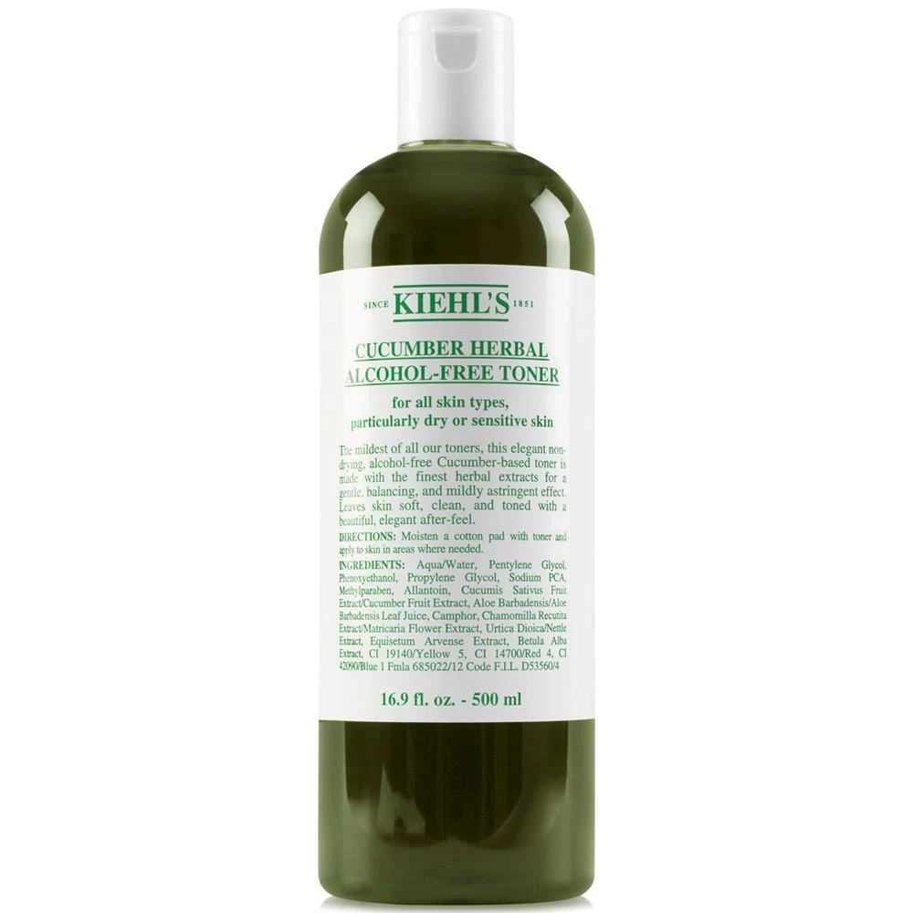 Kiehl's Since 1851 Cucumber Herbal Alcohol-Free Toner, 16.9-oz. 1