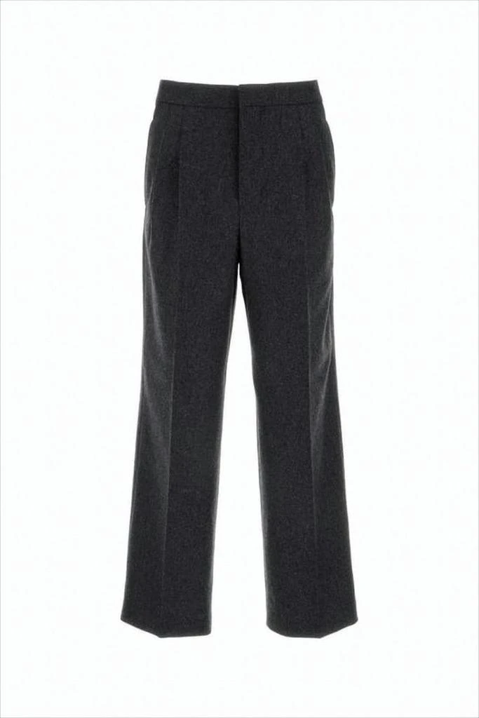 AMI Refined Wool Suit Pants With Tailored Straight-Leg Cut