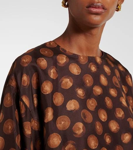 Dries Van Noten Printed satin blouse 4