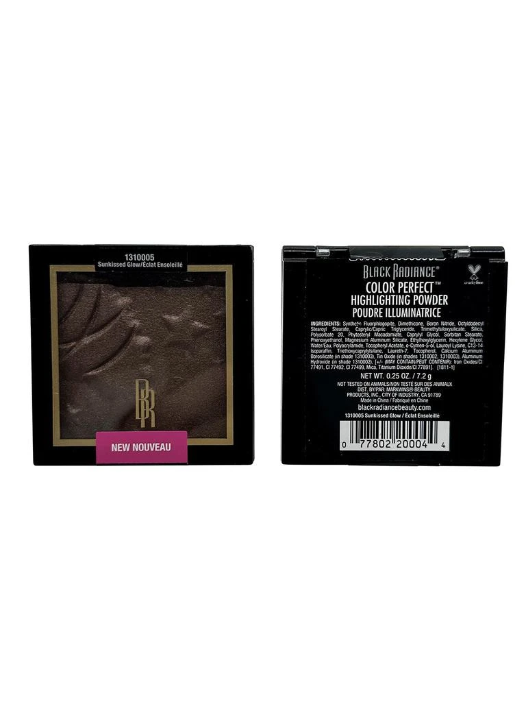 Black Radiance Color Perfect Highlighting Powder Sunkissed Glow 0.25 OZ DUO 2