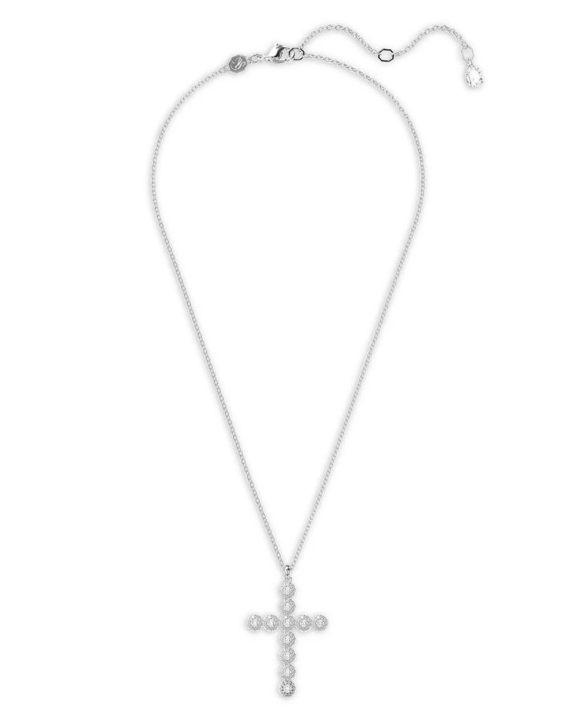 Swarovski Insigne Crystal Cross Pendant Necklace, 15.75-18.5" 2