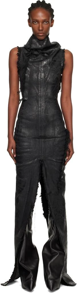 Rick Owens Black Concordians SL Etna Maxi Dress 1