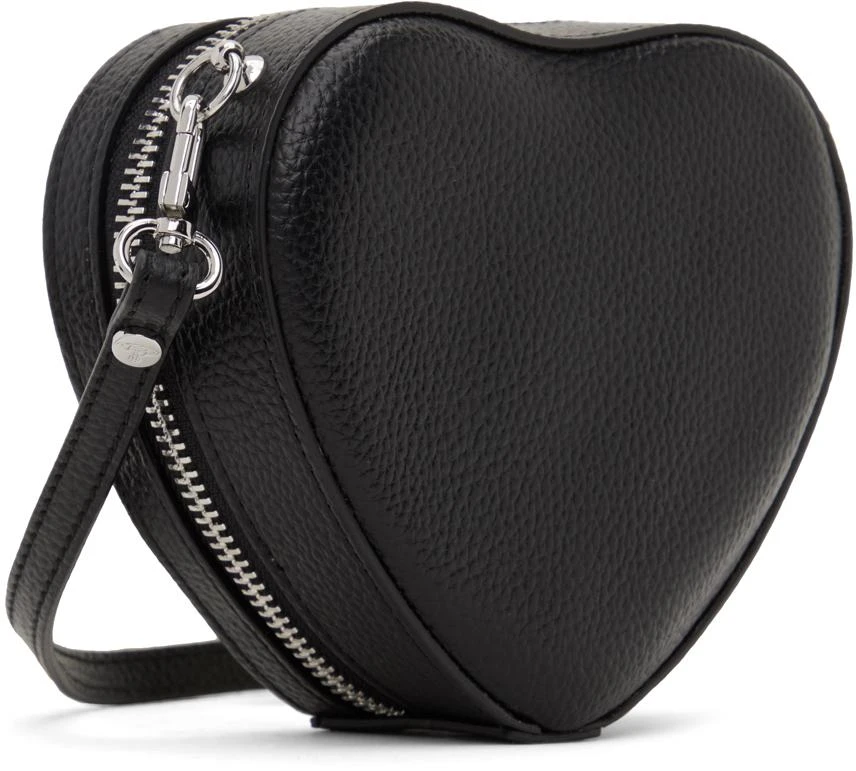 Vivienne Westwood Black Mini Louise Heart Crossbody Bag 3