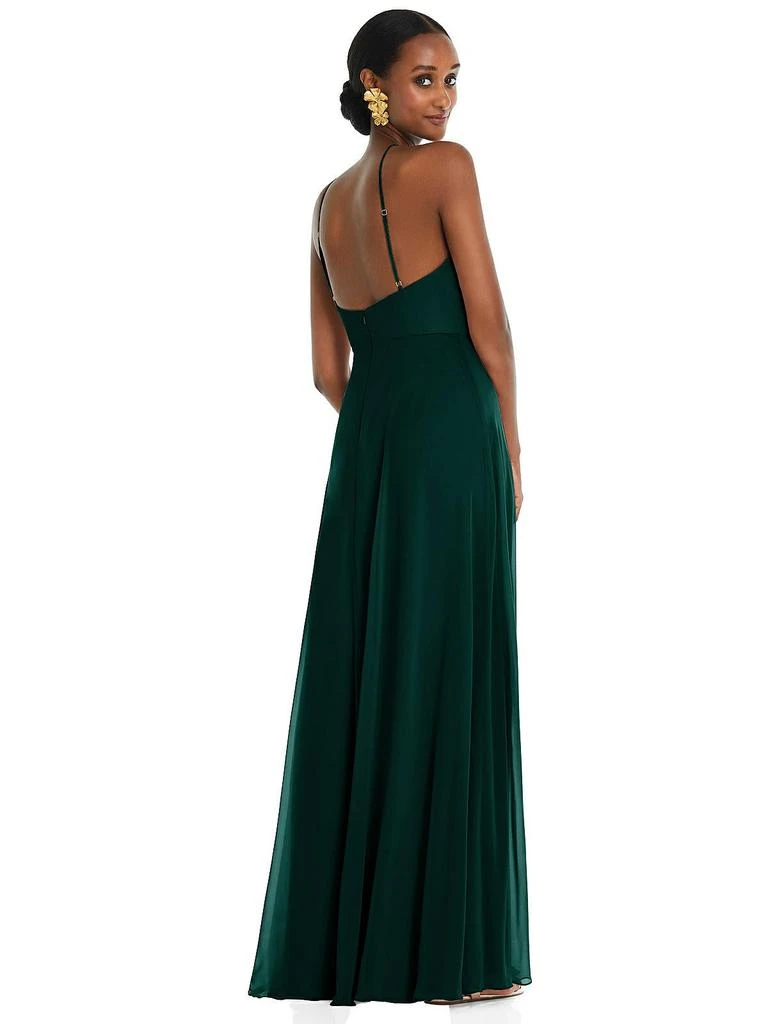 Lovely Diamond Halter Maxi Dress with Adjustable Straps 2