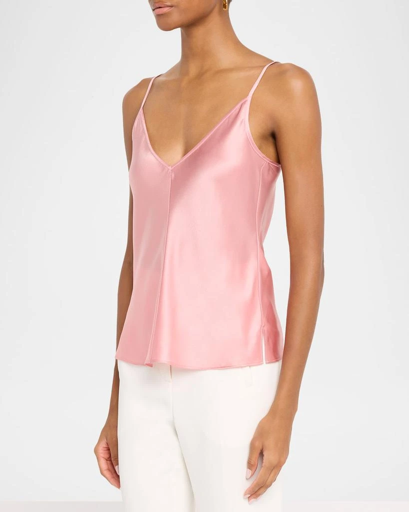 VERONICA BEARD Toby V-Neck Satin Top 4
