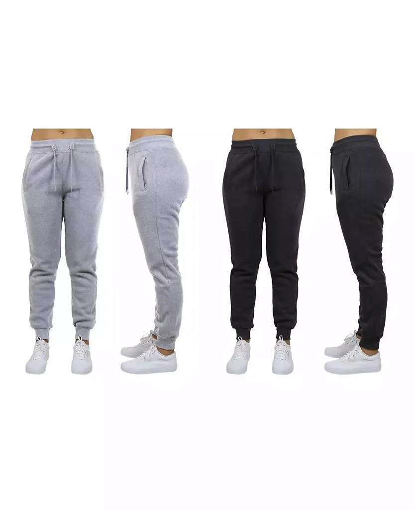 Galaxy By Harvic Women's Loose Fit Fleece Jogger Sweatpants, Pack of 2 10