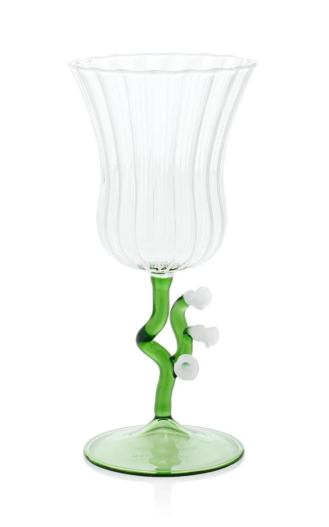 MoDA Moda Domus - Lily of the Valley Water Glass - Green - Moda Operandi