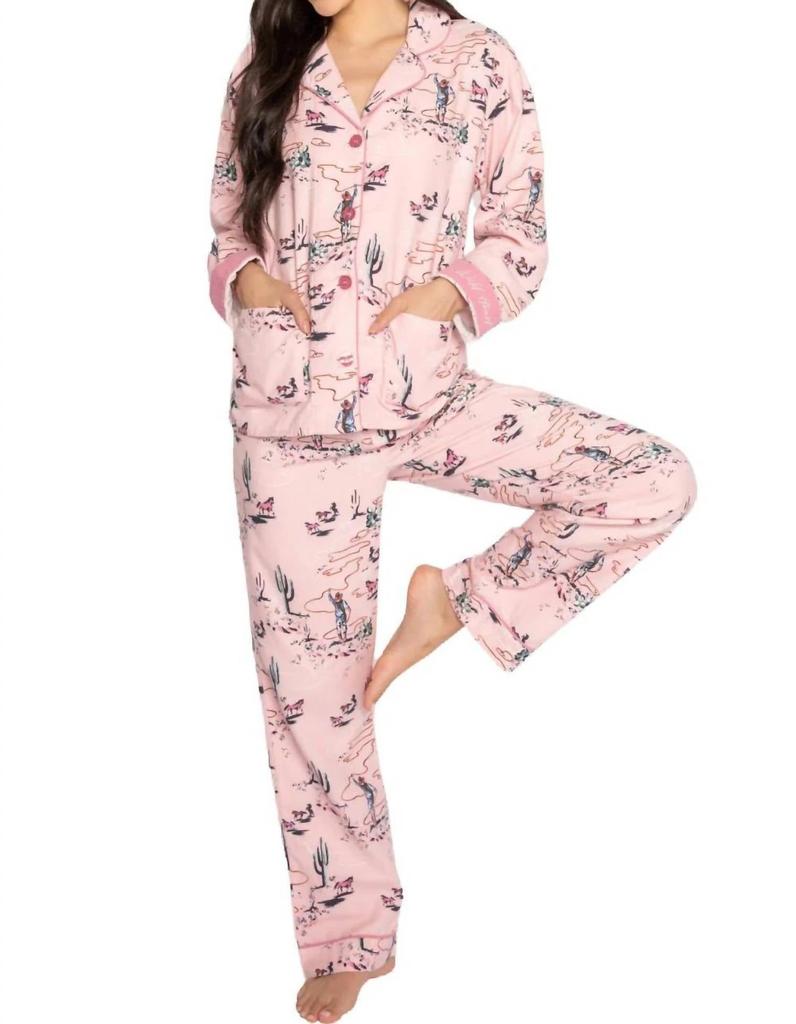 PJ Salvage Pj Salvage - Wild Heart Cowboy Flannels Pajama Set