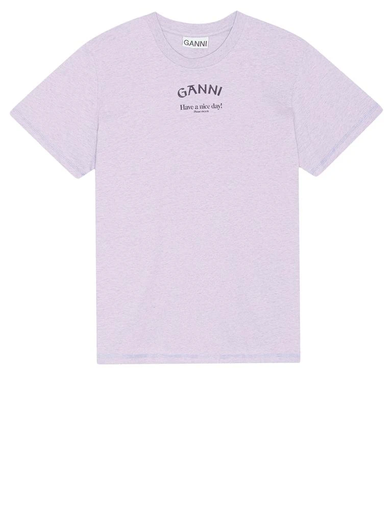 Ganni Ganni logo t-shirt 1