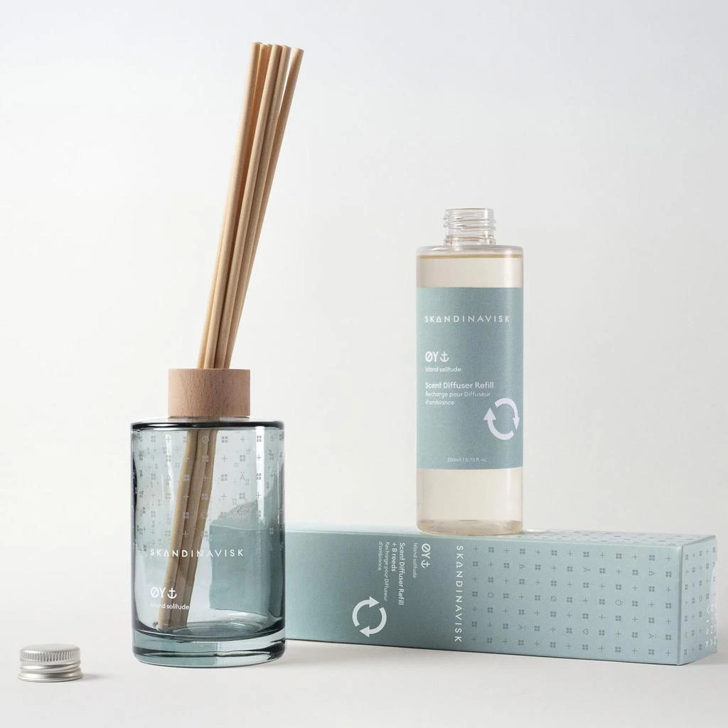 SKANDINAVISK SKANDINAVISK Clear Glass Reed Diffuser - ØY - 200ml 4