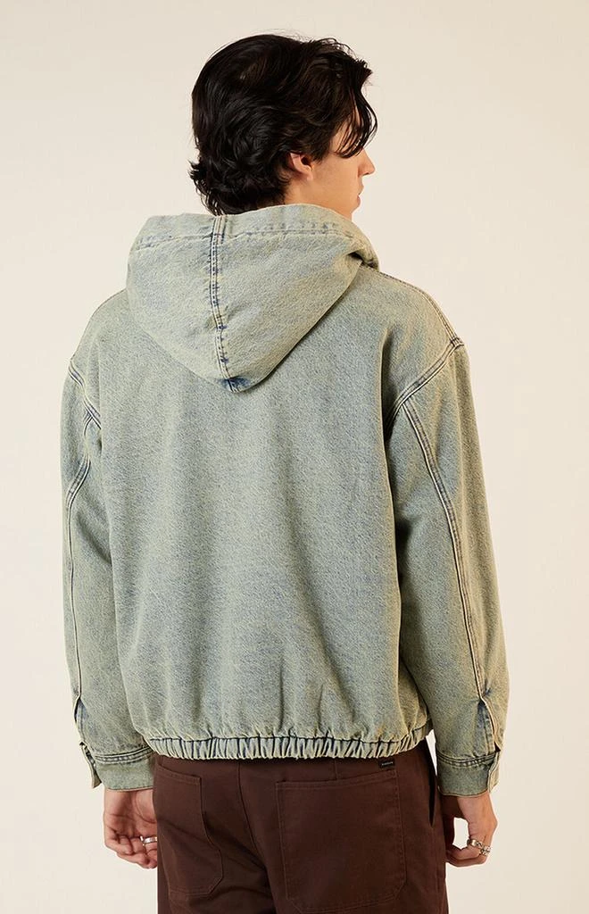 PacSun Light Indigo Hooded Denim Jacket 3
