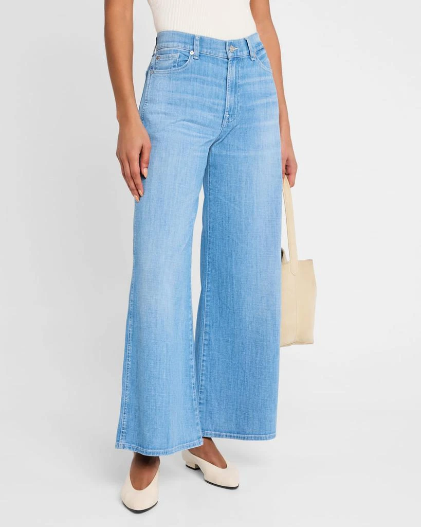 7 for all mankind Lotta Wide-Leg Cropped Jeans 4