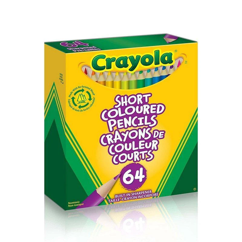 Crayola Crayola 64 Short Colored Pencils 1