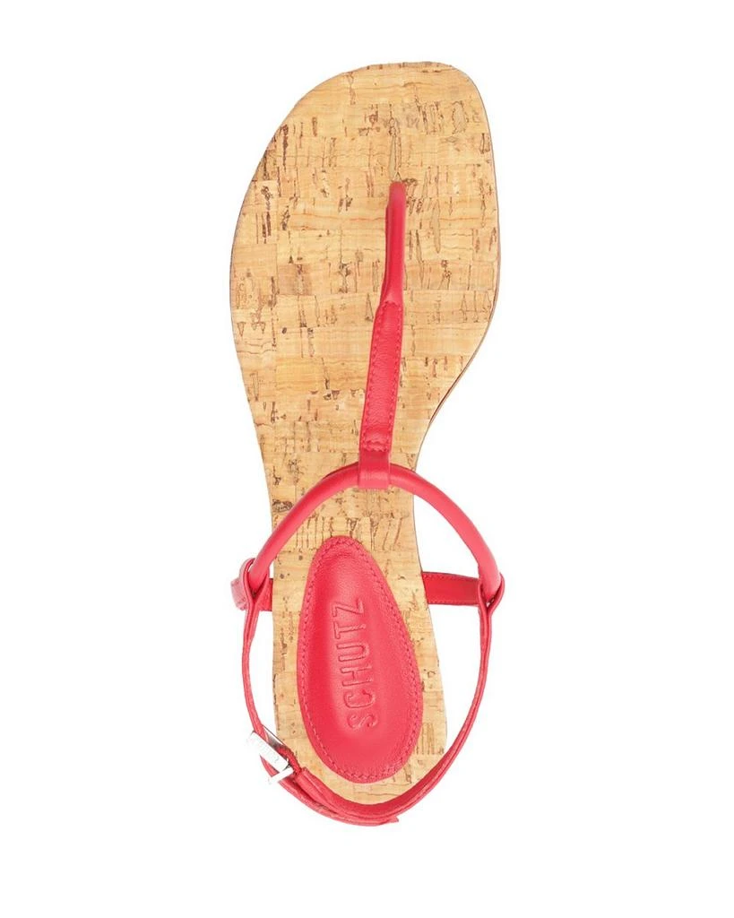 Schutz Women's Elsha Flat T Strap Sandals 3
