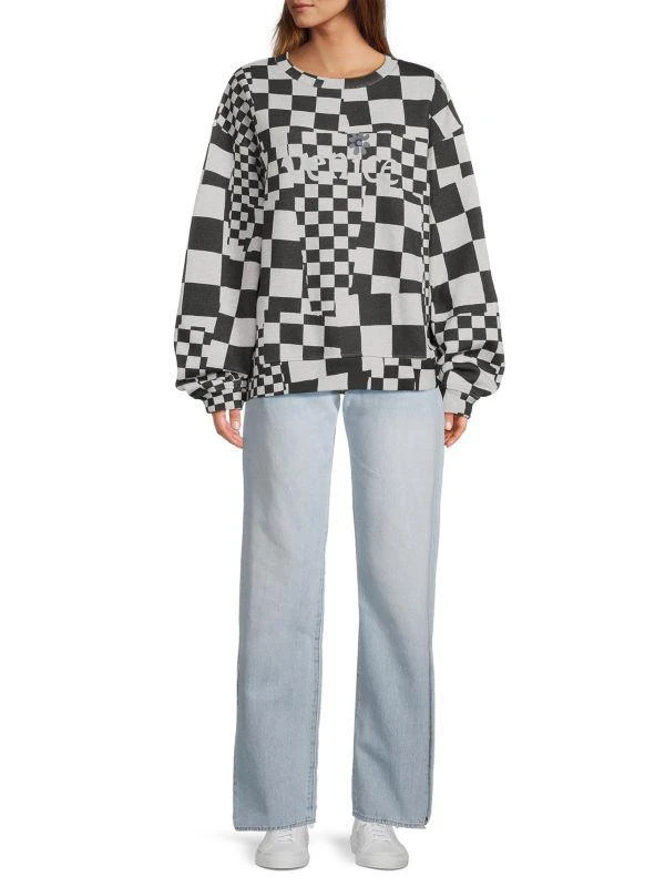 ERL Venice Checked Cotton Sweater 1