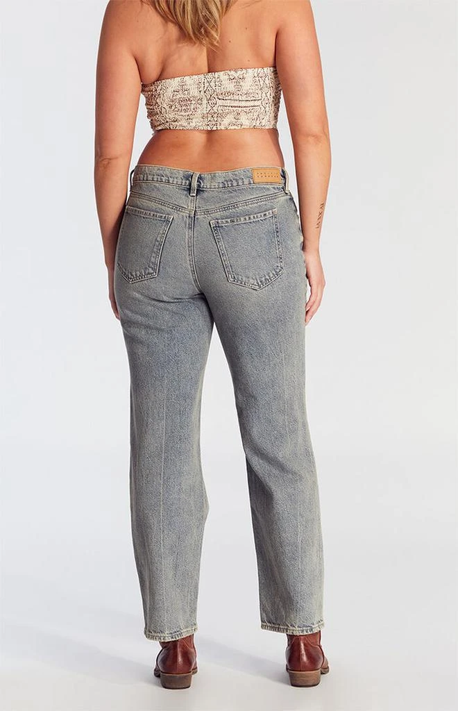 PacSun Jordyn Low Rise Straight Leg Jeans Medium Indigo 5