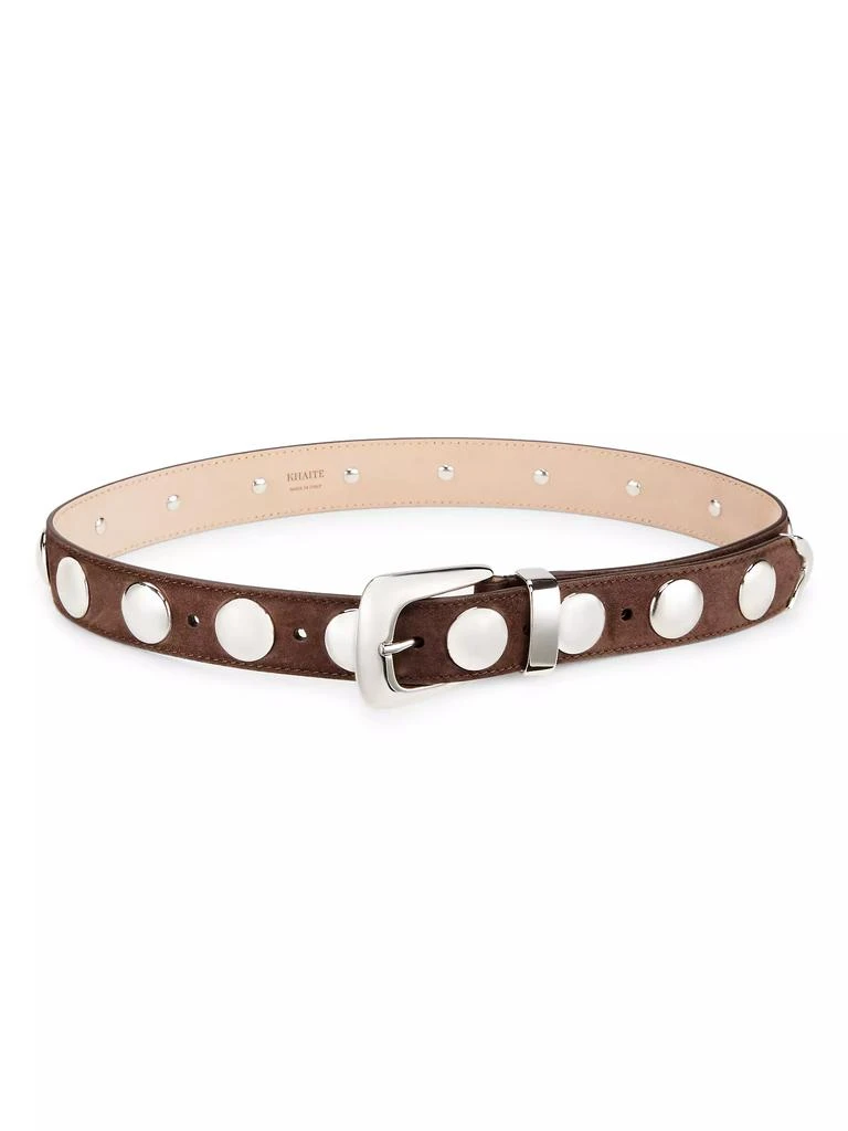 Khaite The Benny Studded Suede Belt 1