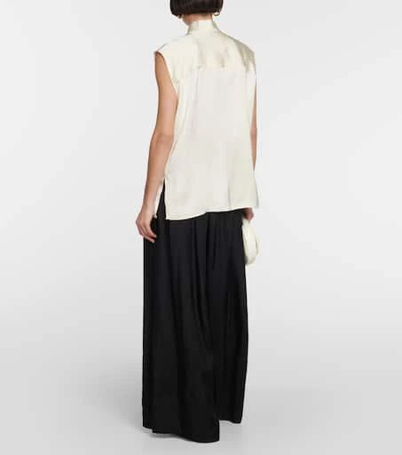 Jil Sander Satin sleeveless blouse 3